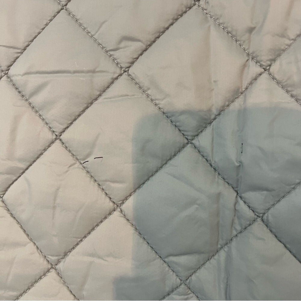 Ulla Popken Soft Gray Quilted Outerwear Coat - Picture 8 of 11